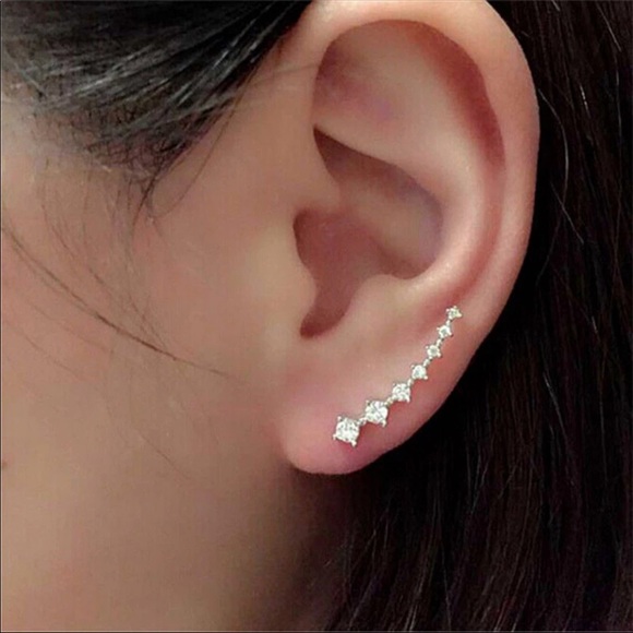 Jewelry - 🎄4 for $23* stacked crystal rhinestone earrings